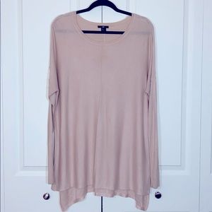 Blush Pink Tunic style Sweater